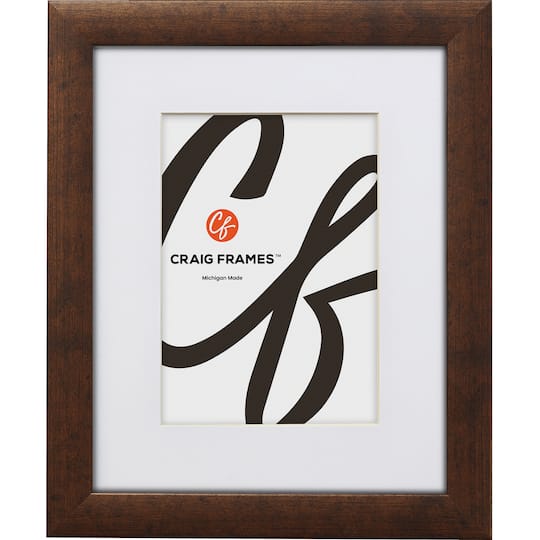 Craig Frames Contemporary Rustic Copper Picture Frame with Mat